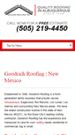 Mobile Screenshot of goodrichroofing.com
